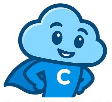 ClearCloudTV cloud mascot logo